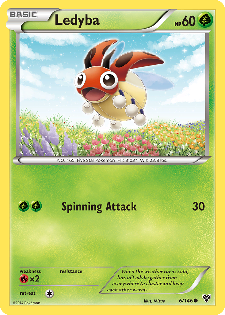 Ledyba (6/146) [XY: Base Set] | Game Haven TX