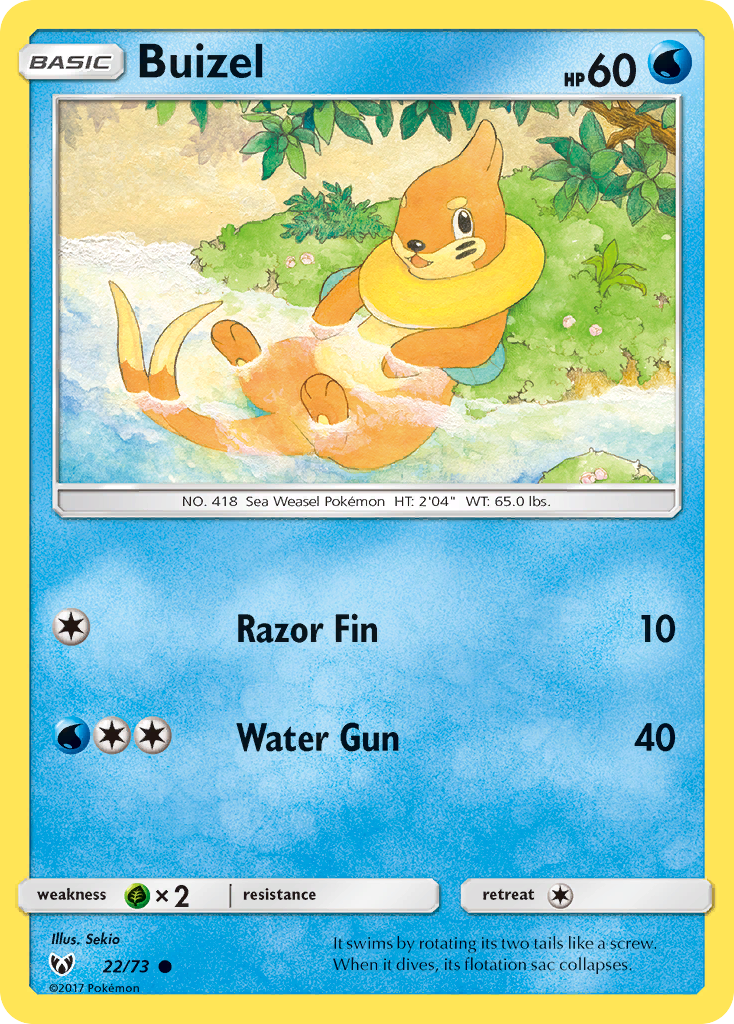 Buizel (22/73) [Sun & Moon: Shining Legends] | Game Haven TX