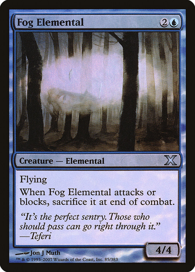 Fog Elemental (Premium Foil) [Tenth Edition] | Game Haven TX