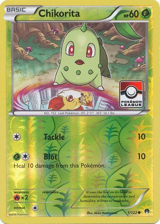 Chikorita (1/122) (League Promo) [XY: BREAKpoint] | Game Haven TX