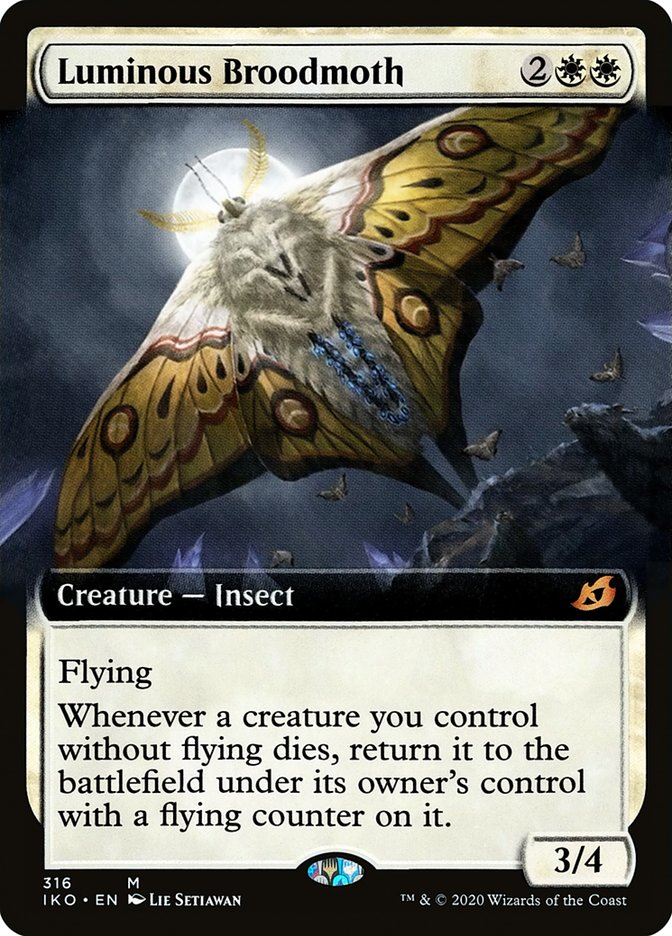 Luminous Broodmoth (Extended) (316) [Ikoria: Lair of Behemoths] | Game Haven TX