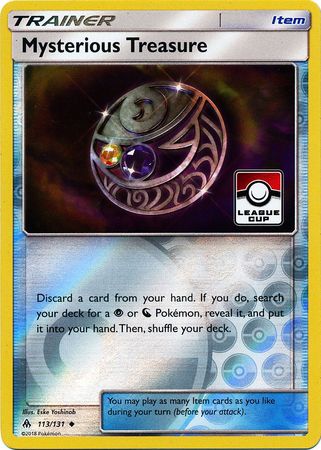 Mysterious Treasure (113a/131) (League Promo) [Sun & Moon: Forbidden Light] | Game Haven TX