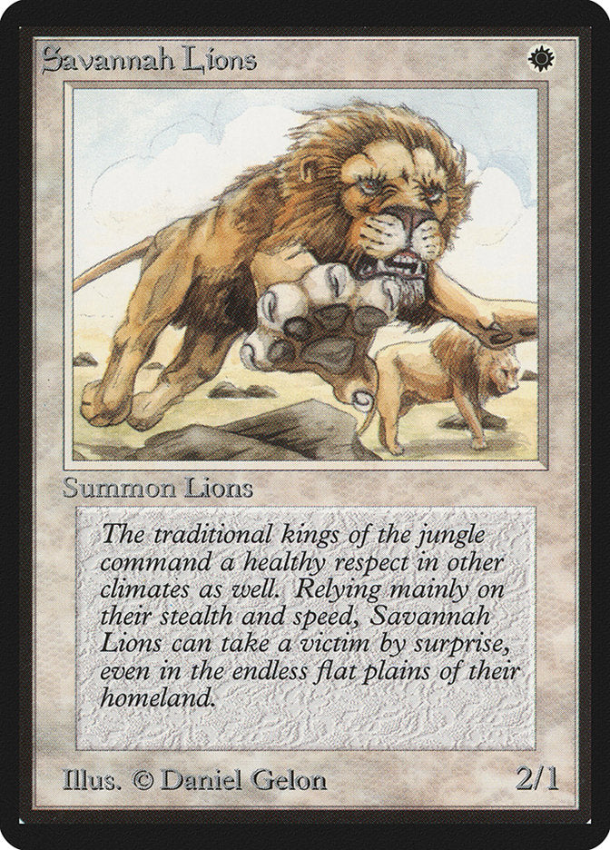 Savannah Lions [Limited Edition Beta] | Game Haven TX