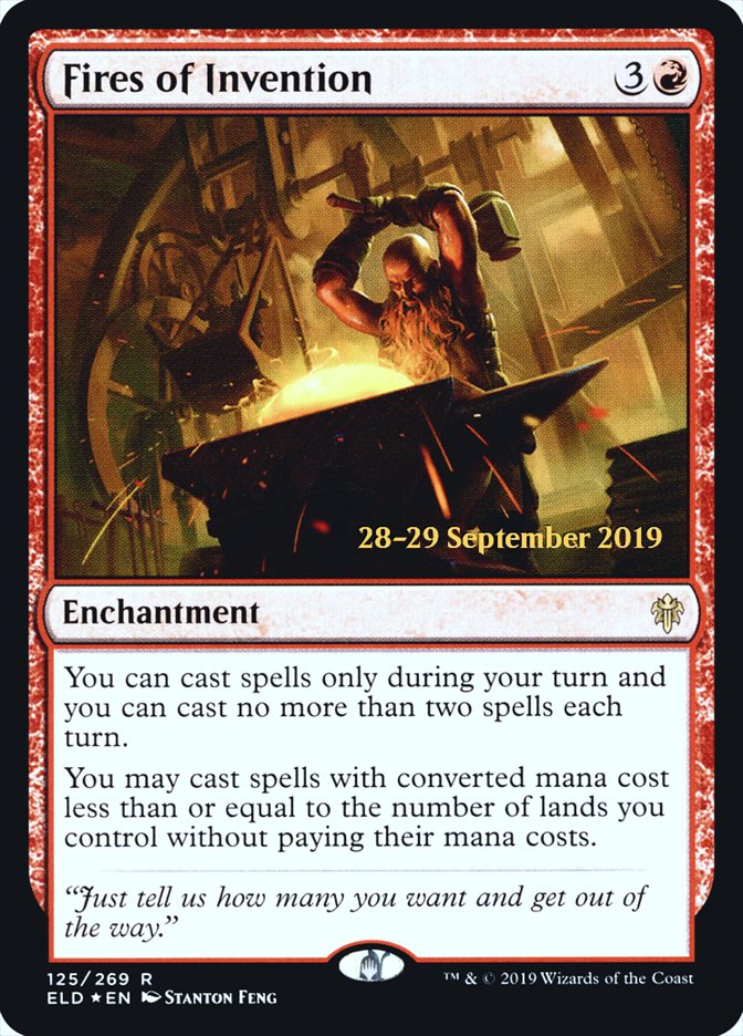 Fires of Invention [Throne of Eldraine Promos] | Game Haven TX