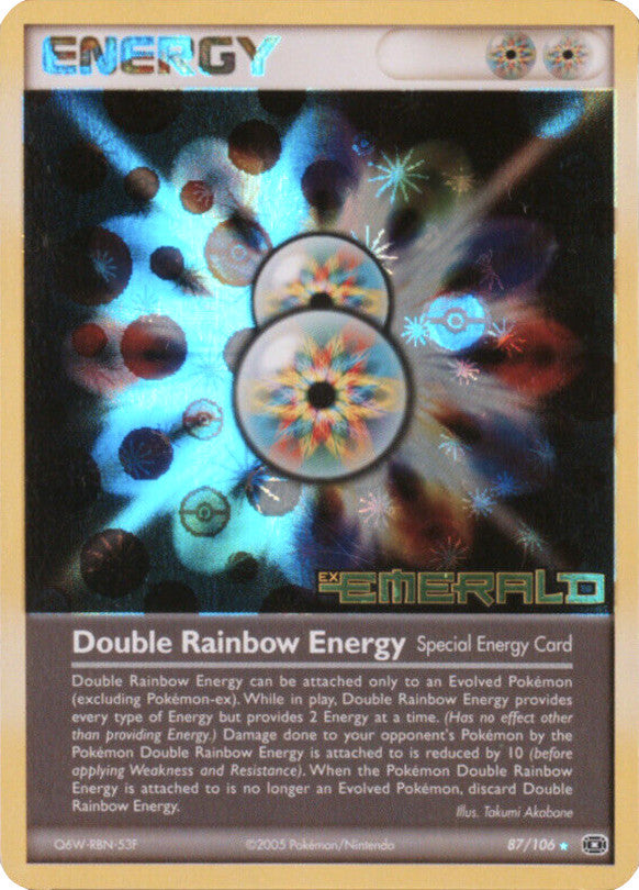 Double Rainbow Energy (87/106) (Stamped) [EX: Emerald] | Game Haven TX