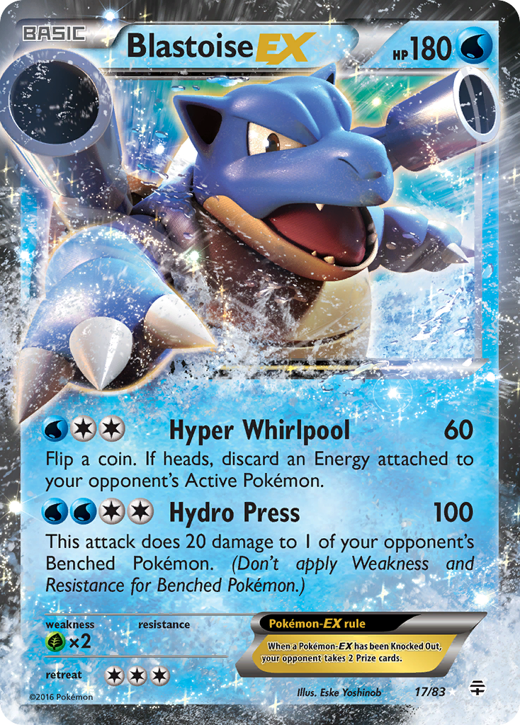 Blastoise EX (17/83) [XY: Generations] | Game Haven TX
