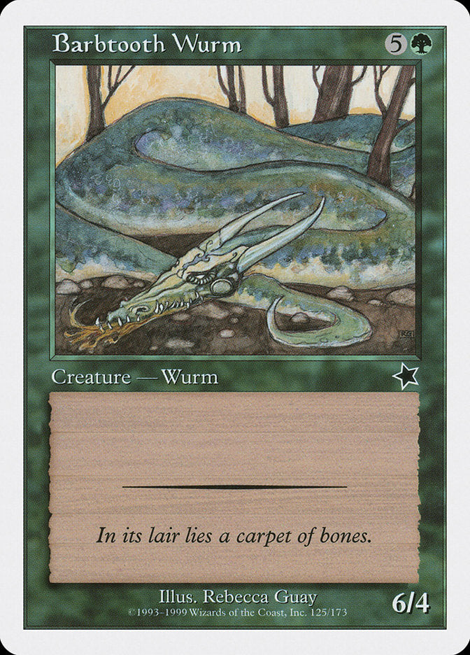 Barbtooth Wurm [Starter 1999] | Game Haven TX