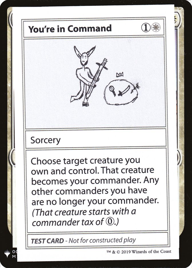 You're In Command [Mystery Booster Playtest Cards] | Game Haven TX
