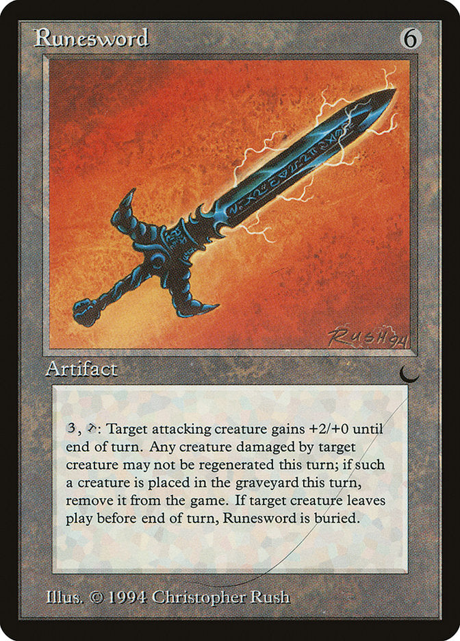 Runesword (Misprinted) [The Dark] | Game Haven TX