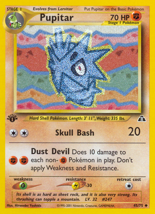 Pupitar (45/75) [Neo Discovery 1st Edition] | Game Haven TX