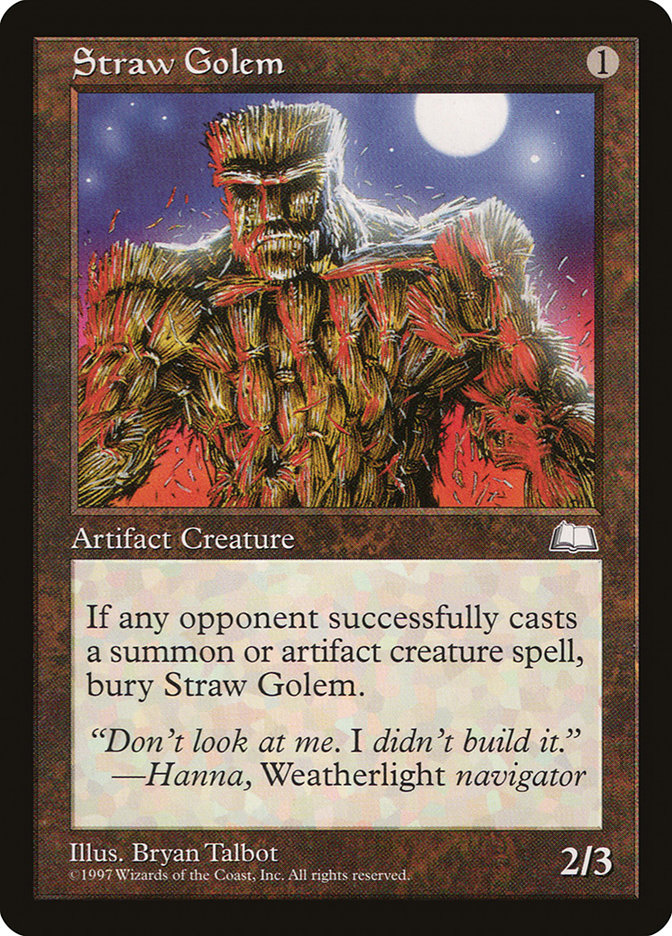 Straw Golem [Weatherlight] | Game Haven TX