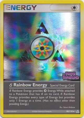 Rainbow Energy (98/110) (Delta Species) (Stamped) [EX: Holon Phantoms] | Game Haven TX