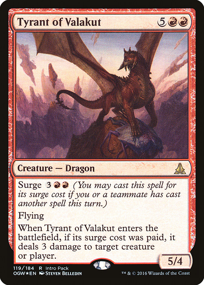 Tyrant of Valakut [Oath of the Gatewatch Promos] | Game Haven TX