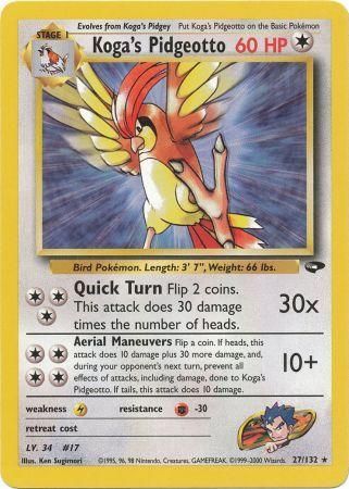 Koga's Pidgeotto (27/132) [Gym Challenge Unlimited] | Game Haven TX