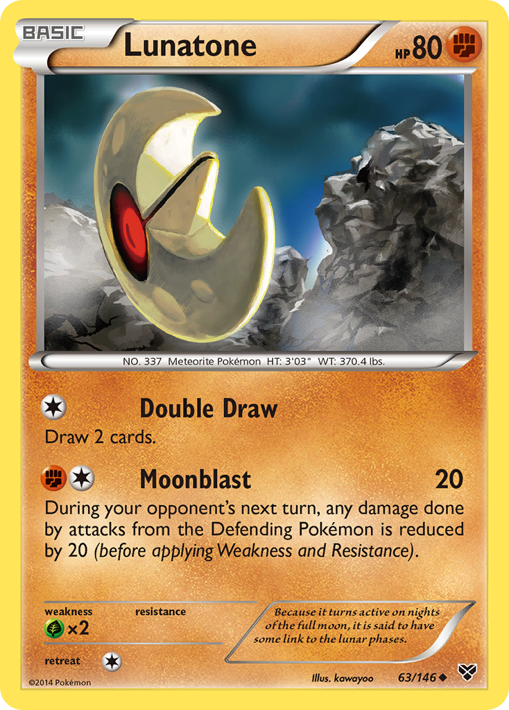 Lunatone (63/146) [XY: Base Set] | Game Haven TX