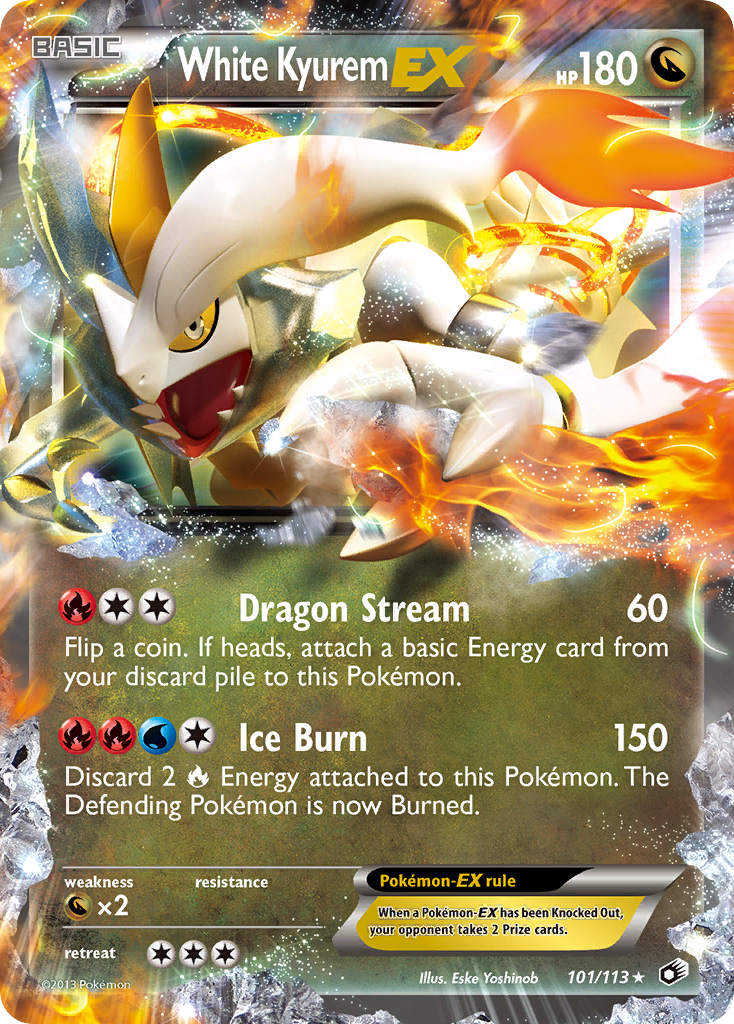 White Kyurem EX (101/113) [Black & White: Legendary Treasures] | Game Haven TX