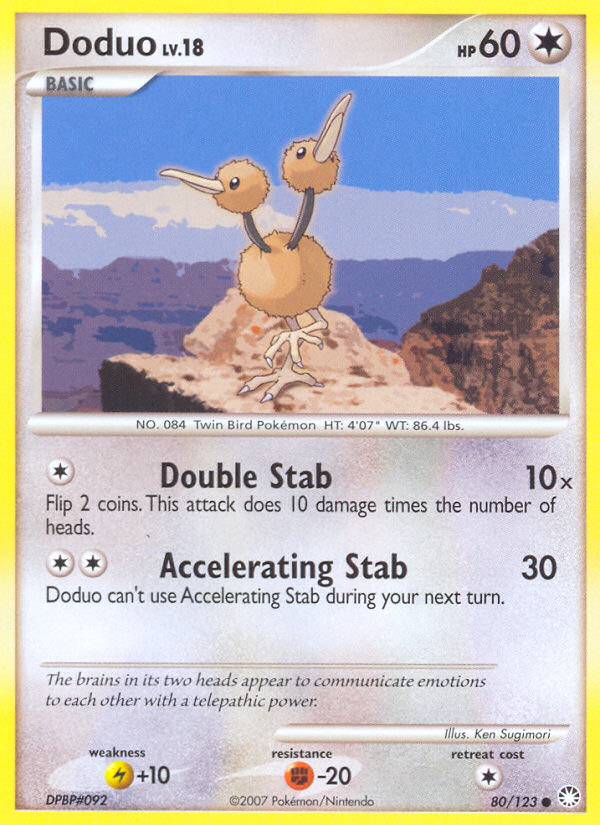 Doduo (80/123) [Diamond & Pearl: Mysterious Treasures] | Game Haven TX
