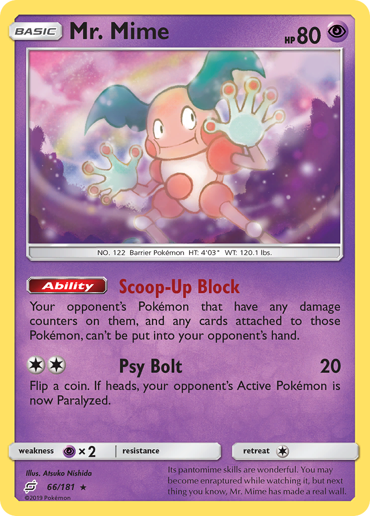 Mr. Mime (66/181) [Sun & Moon: Team Up] | Game Haven TX