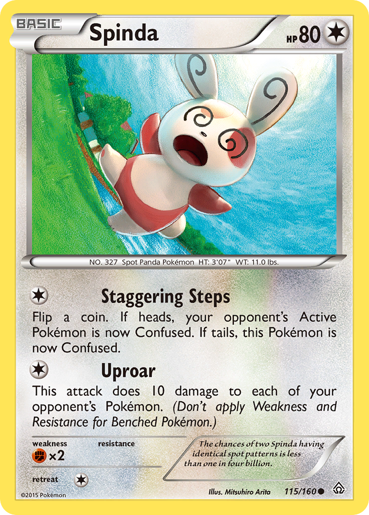 Spinda (115/160) [XY: Primal Clash] | Game Haven TX