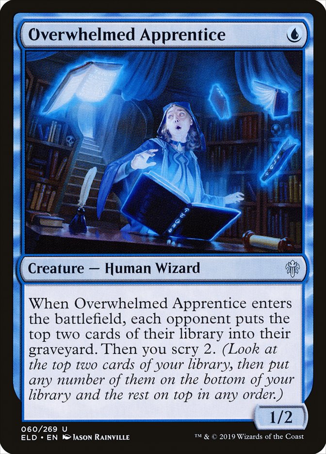 Overwhelmed Apprentice [Throne of Eldraine] | Game Haven TX