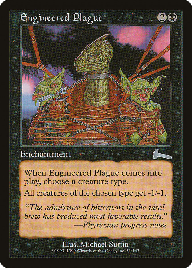 Engineered Plague [Urza's Legacy] | Game Haven TX