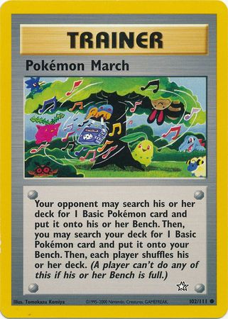 Pokemon March (102/111) [Neo Genesis Unlimited] | Game Haven TX