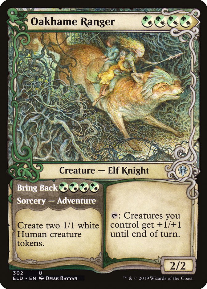 Oakhame Ranger // Bring Back (Showcase) [Throne of Eldraine] | Game Haven TX