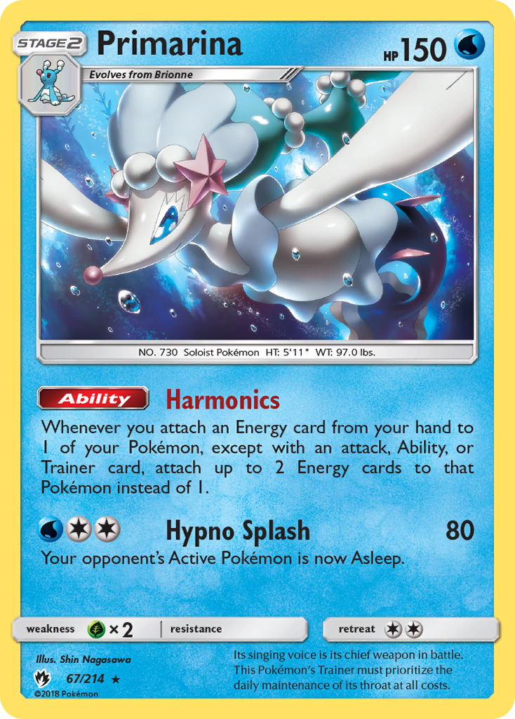 Primarina (67/214) [Sun & Moon: Lost Thunder] | Game Haven TX