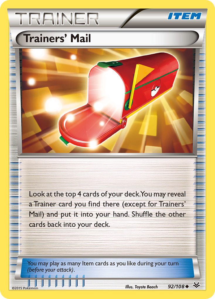 Trainers' Mail (92/108) [XY: Roaring Skies] | Game Haven TX