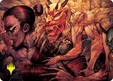 Gift of Wrath Art Card (Gold-Stamped Signature) [Kamigawa: Neon Dynasty Art Series] | Game Haven TX