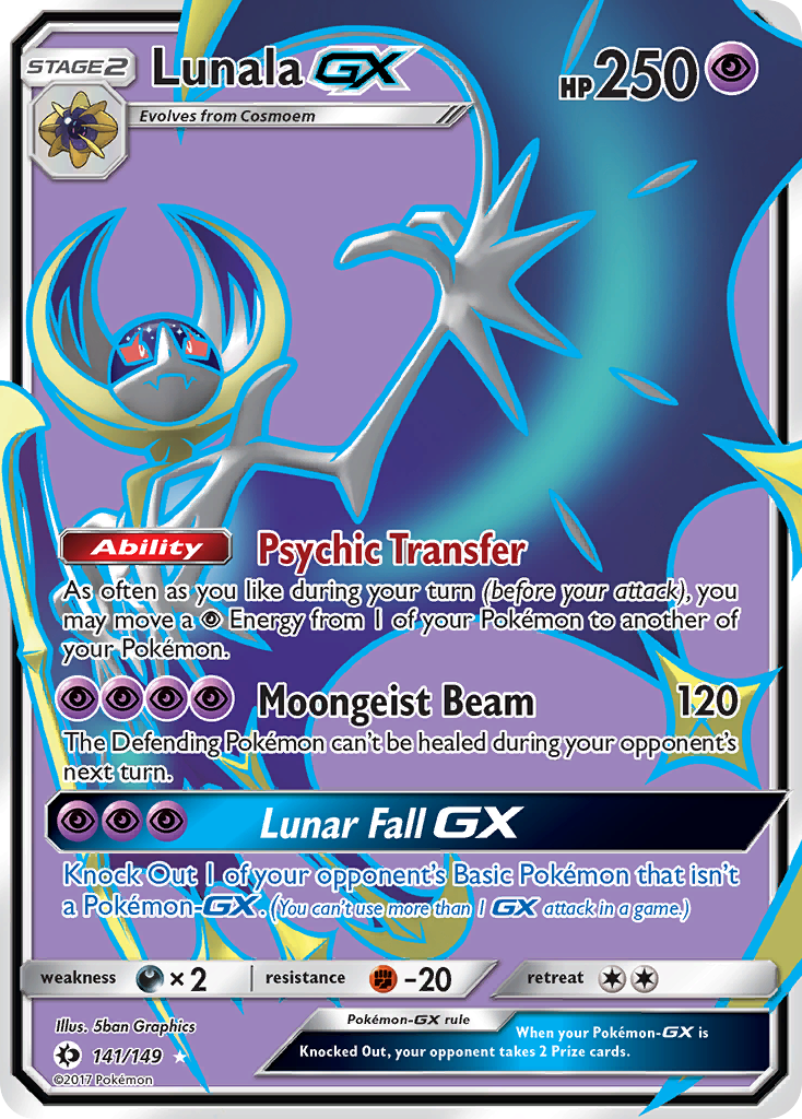 Lunala GX (141/149) [Sun & Moon: Base Set] | Game Haven TX