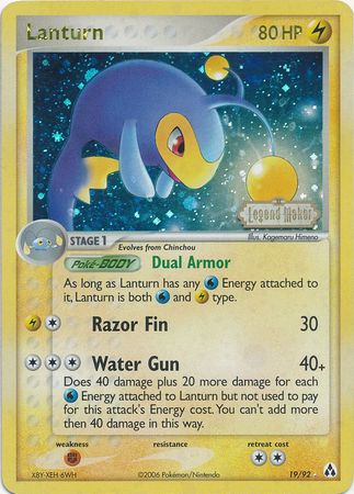 Lanturn (19/92) (Stamped) [EX: Legend Maker] | Game Haven TX