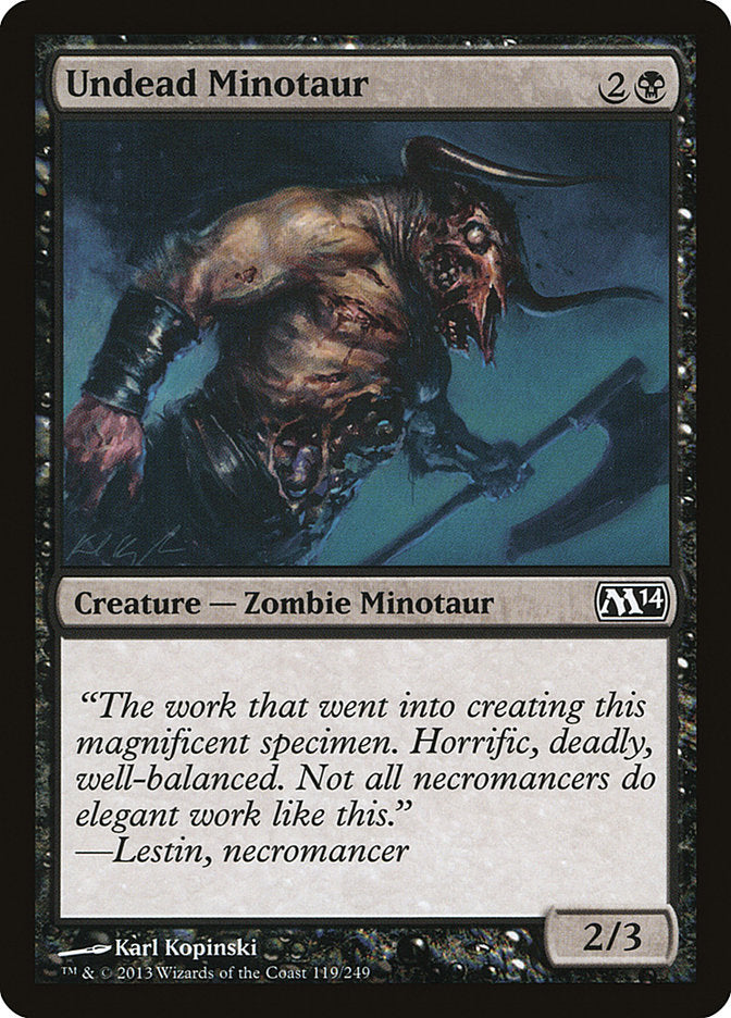 Undead Minotaur [Magic 2014] | Game Haven TX
