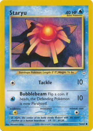 Staryu (56/64) [Neo Revelation Unlimited] | Game Haven TX