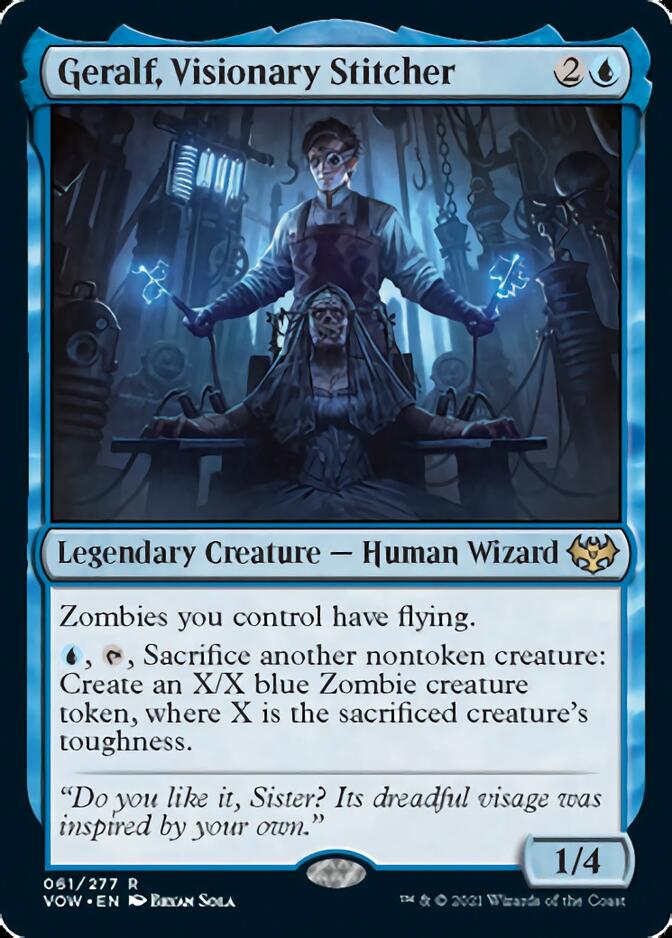 Geralf, Visionary Stitcher [Innistrad: Crimson Vow] | Game Haven TX