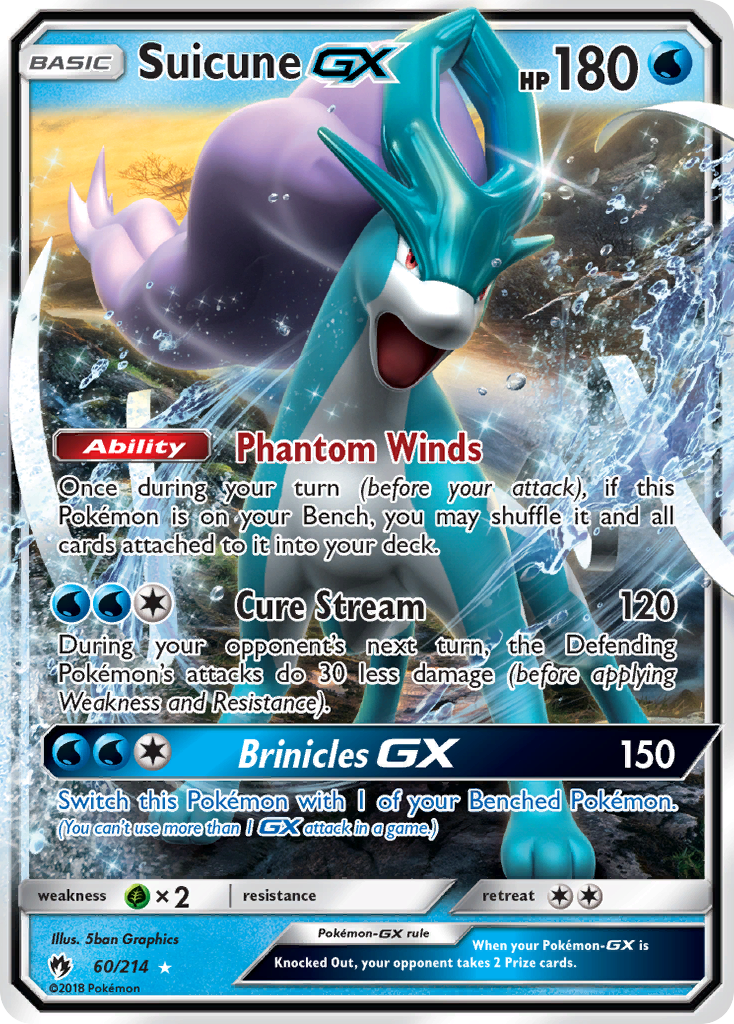 Suicune GX (60/214) [Sun & Moon: Lost Thunder] | Game Haven TX