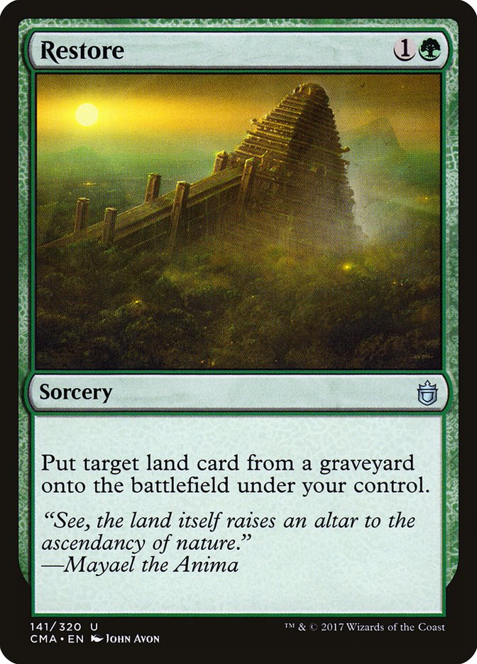 Restore [Commander Anthology] | Game Haven TX