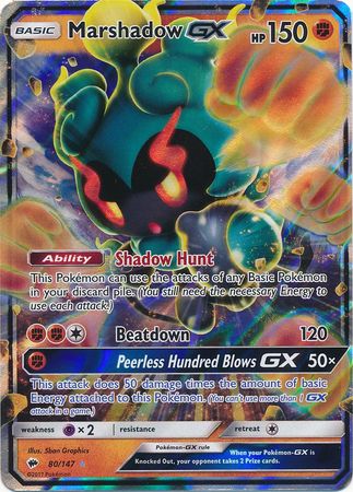 Marshadow GX (80/147) (Jumbo Card) [Sun & Moon: Burning Shadows] | Game Haven TX