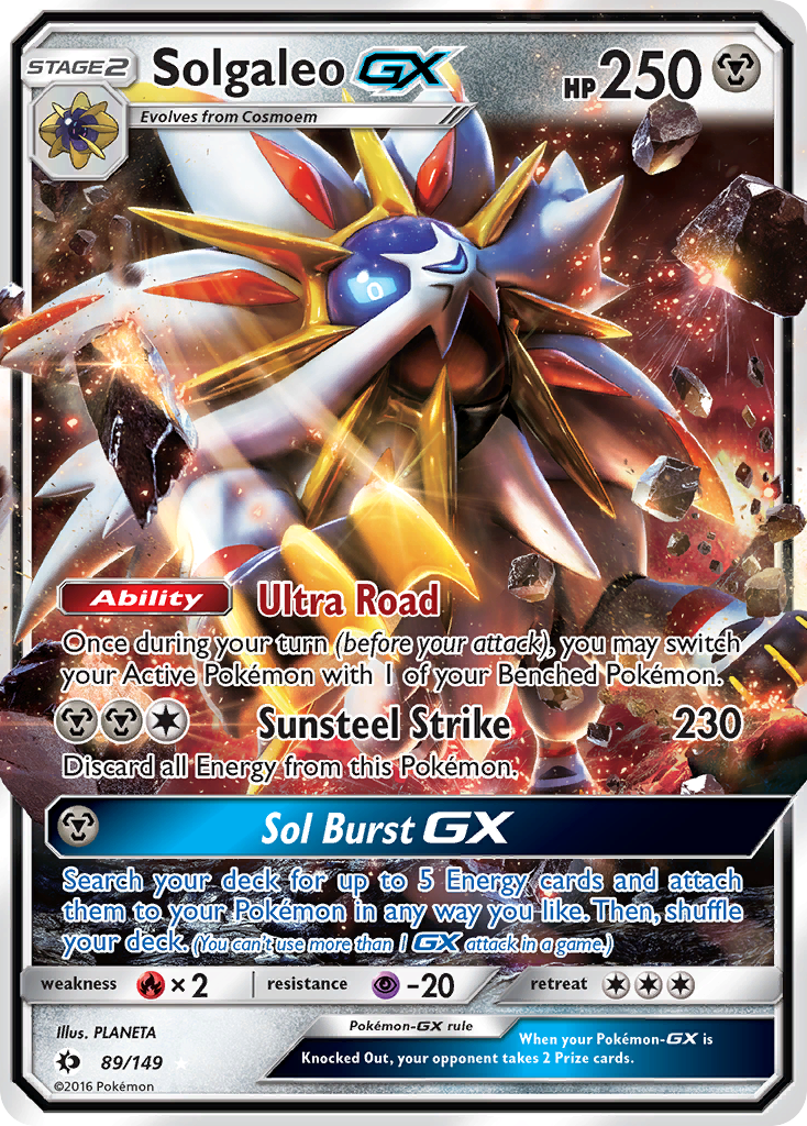 Solgaleo GX (89/149) [Sun & Moon: Base Set] | Game Haven TX