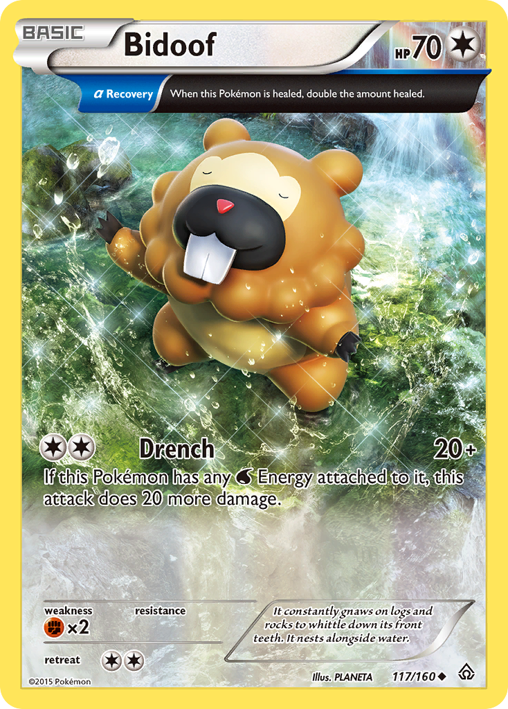 Bidoof (117/160) [XY: Primal Clash] | Game Haven TX