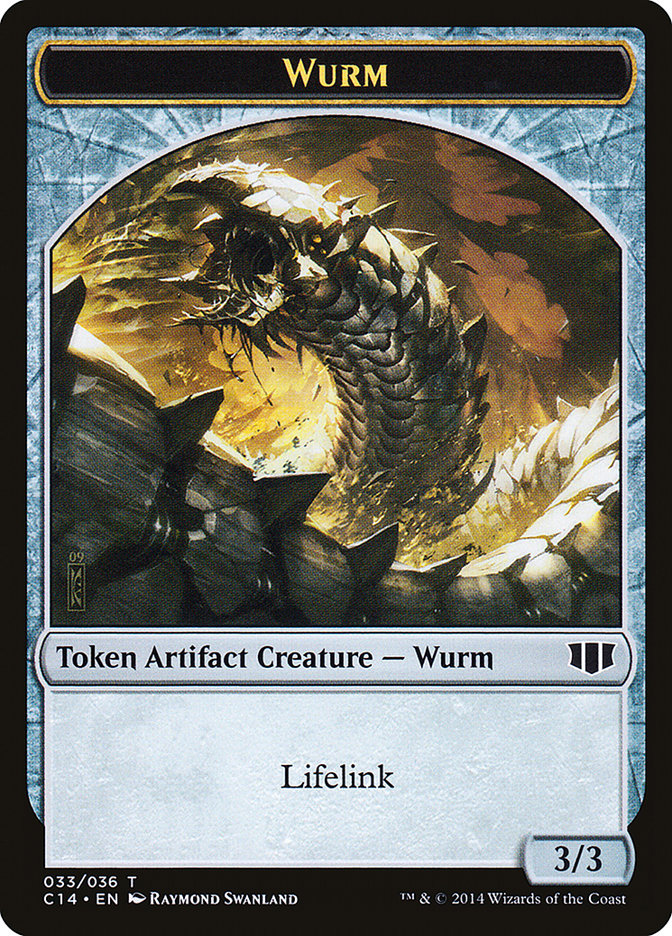 Wurm (033/036) // Goat Double-sided Token [Commander 2014 Tokens] | Game Haven TX