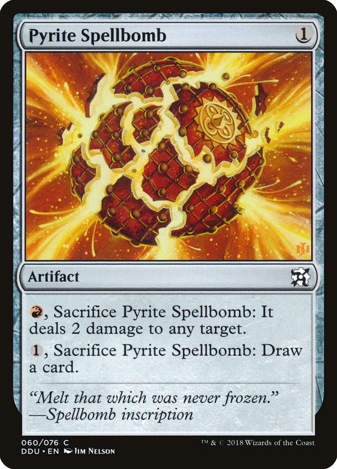 Pyrite Spellbomb [Duel Decks: Elves vs. Inventors] | Game Haven TX