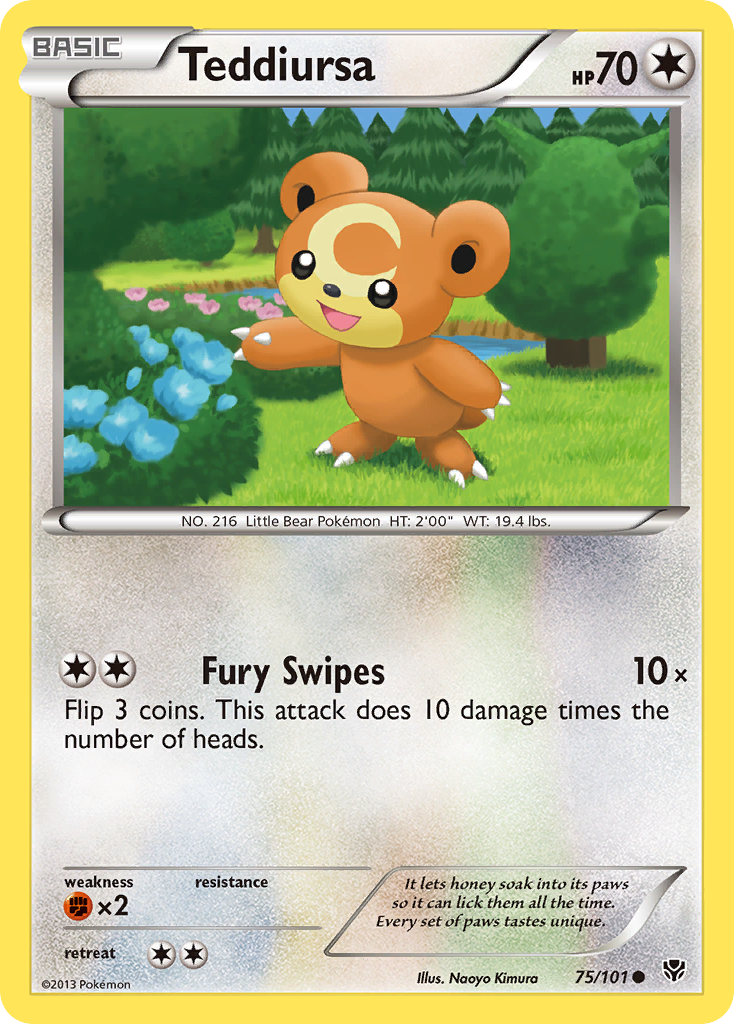 Teddiursa (75/101) [Black & White: Plasma Blast] | Game Haven TX
