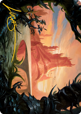 Slagwoods Bridge Art Card (Gold-Stamped Signature) [Modern Horizons 2 Art Series] | Game Haven TX