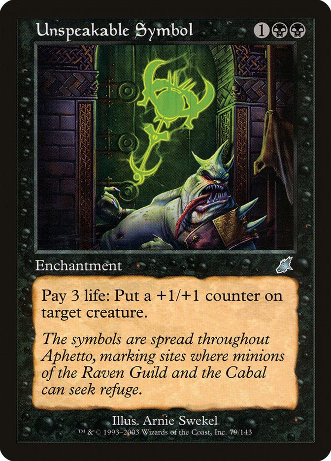 Unspeakable Symbol [Scourge] | Game Haven TX