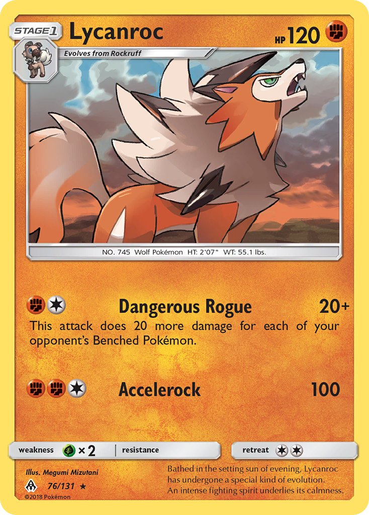 Lycanroc (76/133) (Theme Deck Exclusive) [Sun & Moon: Forbidden Light] | Game Haven TX