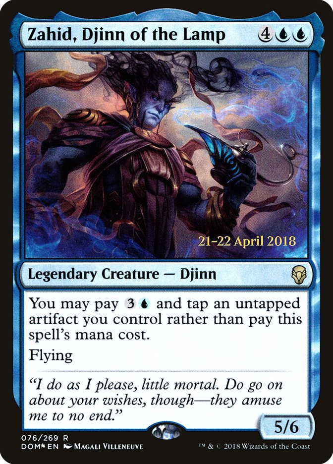 Zahid, Djinn of the Lamp [Dominaria Promos] | Game Haven TX