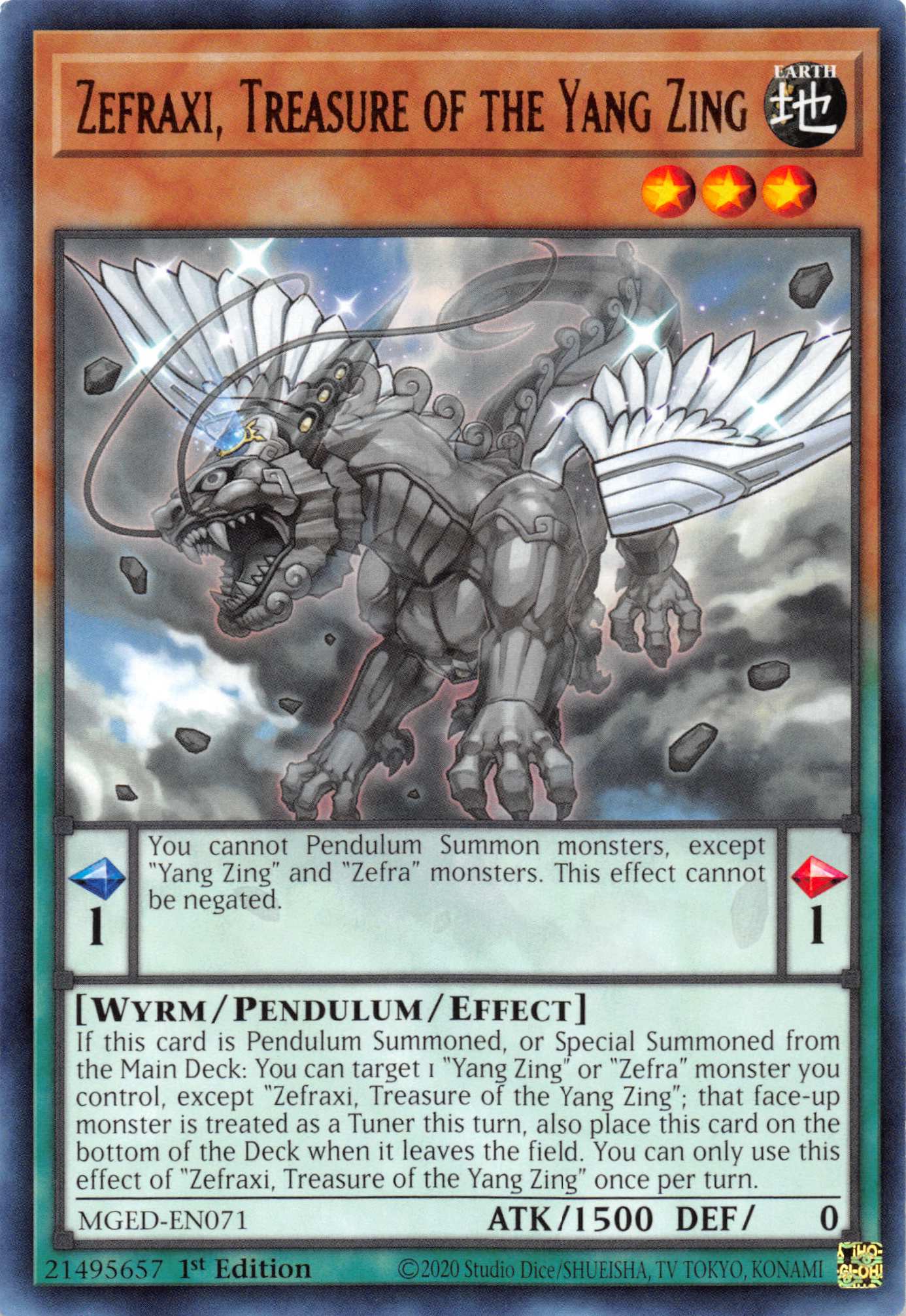 Zefraxi, Treasure of the Yang Zing [MGED-EN071] Rare | Game Haven TX