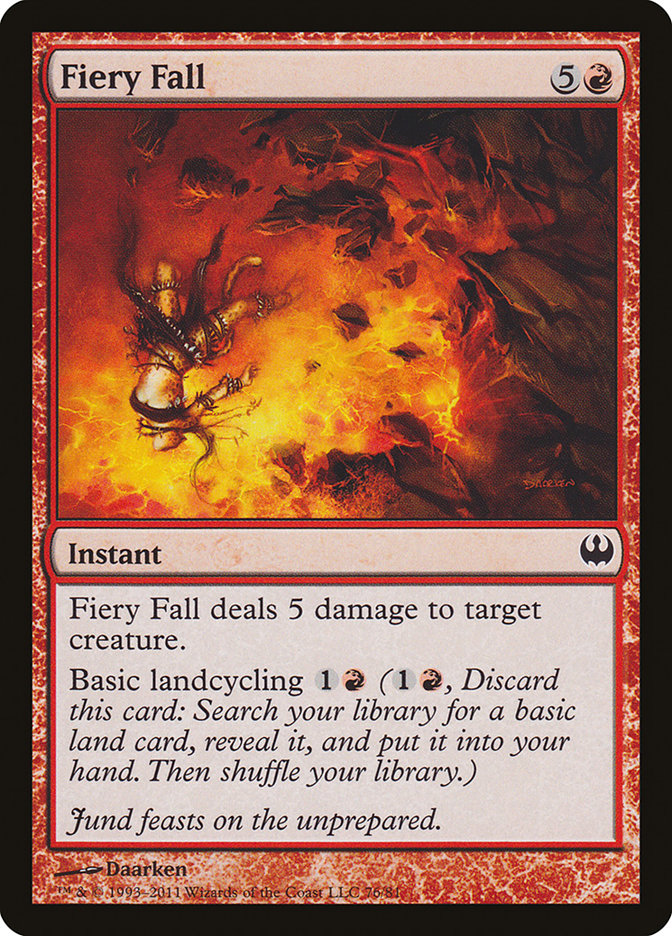 Fiery Fall [Duel Decks: Knights vs. Dragons] | Game Haven TX