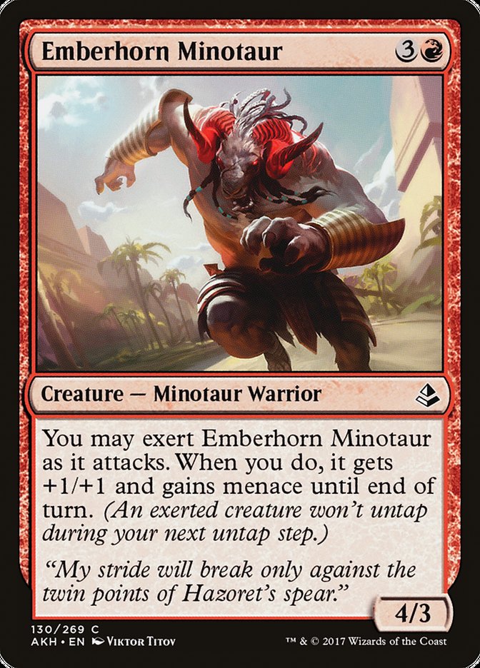 Emberhorn Minotaur [Amonkhet] | Game Haven TX